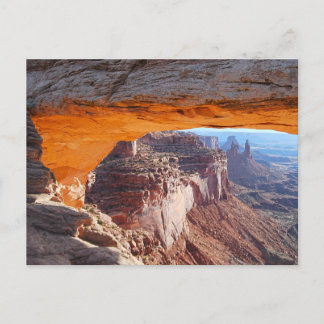 Carte postale du lever de soleil sur Mesa Arch