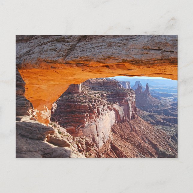 Carte postale du lever de soleil sur Mesa Arch (Devant)