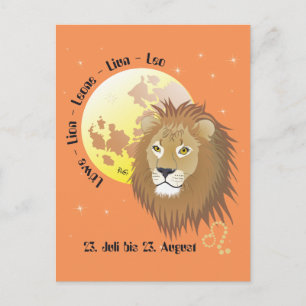 Carte postale du lion