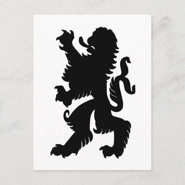 Carte postale du lion puissant (Devant)