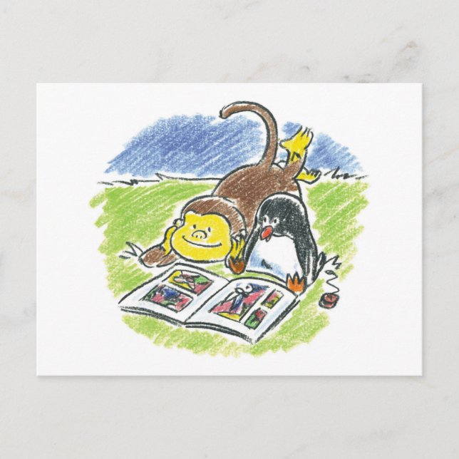 Carte postale du livre de bande dessinée Furry Fri (Devant)