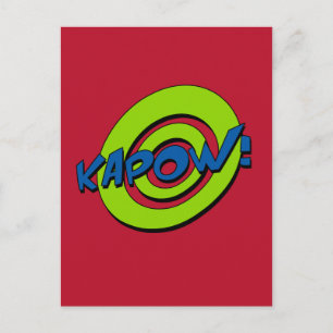 Carte postale du livre de bande dessinée Kapow