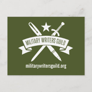 Carte postale du logo MWG, Olive Drab