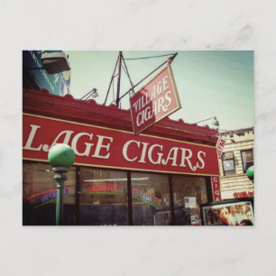 Carte postale du magasin de cigares Village