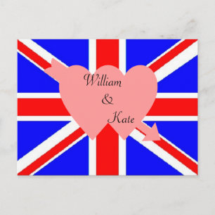 Carte postale du Mariage royal William et Kate