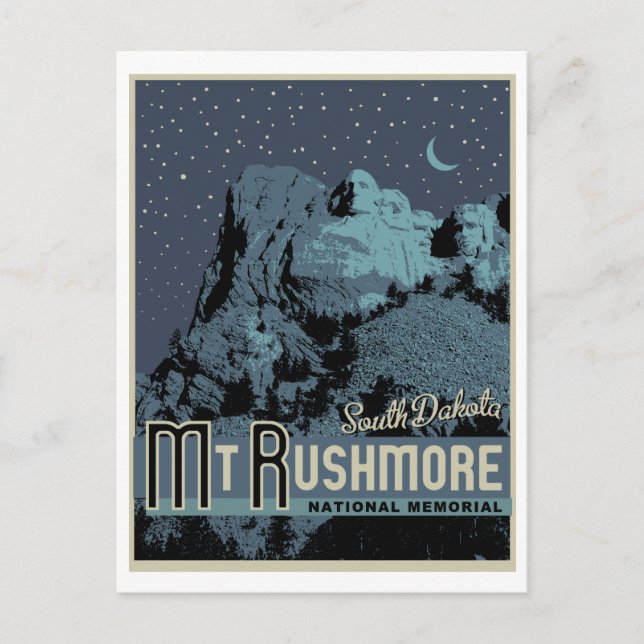 Carte postale du mémorial du parc national du Mont (Devant)