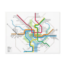 Carte postale du métro de Washington D.C.