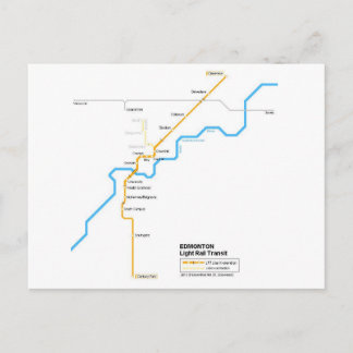 Carte postale du métro d'Edmonton