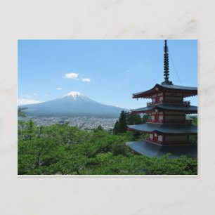 Carte postale du Mont Fuji Arakurayama Sengen Park