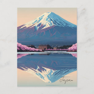 Carte postale du mont Fuji Fujisan Japon
