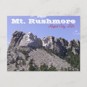 Carte postale du mont Rushmore