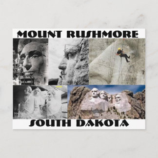 Carte postale du Mont Rushmore, Dakota du Sud