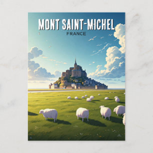 Carte postale du Mont Saint-Michel Normandie