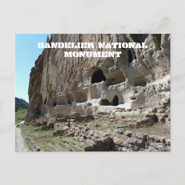 Carte postale du Monument National du Bandelier (Devant)