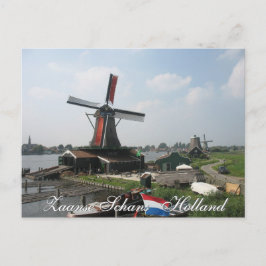 Carte postale du moulin à vent Zaanse Schans