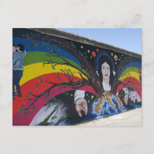 Carte postale du mur de Berlin