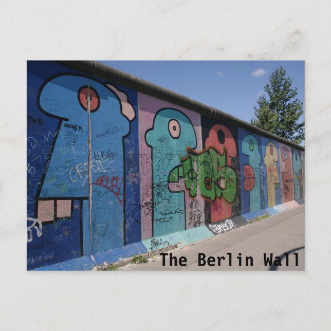 Carte postale du mur de Berlin (Devant)