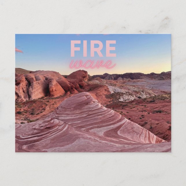 Carte postale du Nevada Fire Wave Randonnée Nature (Devant)