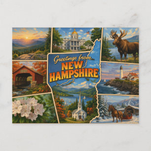 Carte postale du New Hampshire