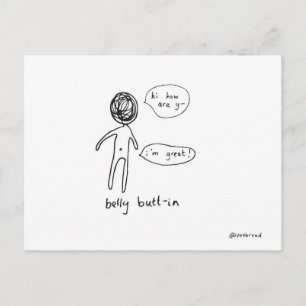 carte postale du nombril