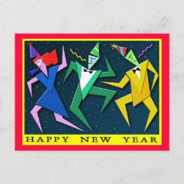 Carte postale du Nouvel An festif