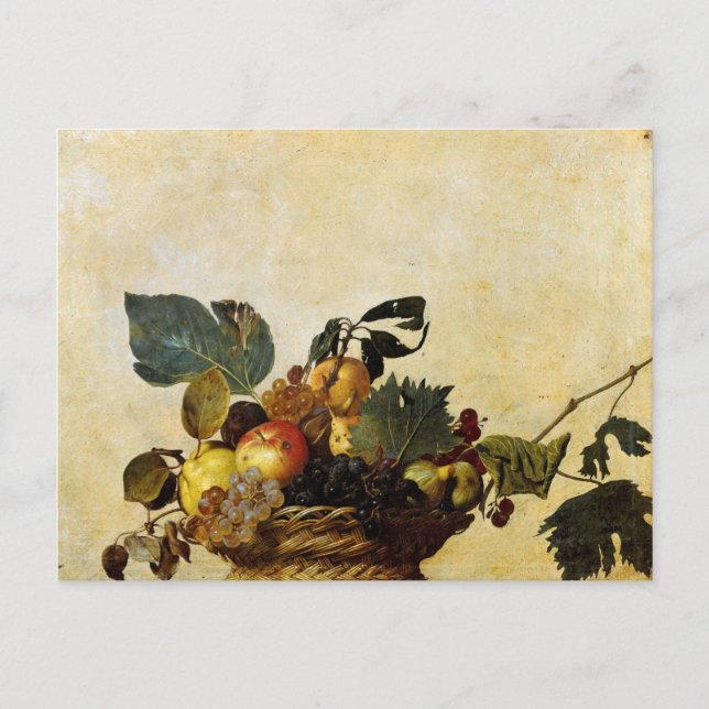 Carte postale du panier de fruits de Caravage (Devant)