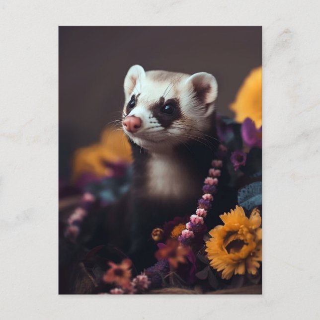 Carte postale du panier Ferret (Devant)