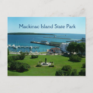 Carte postale du parc d'état de l'île Mackinac