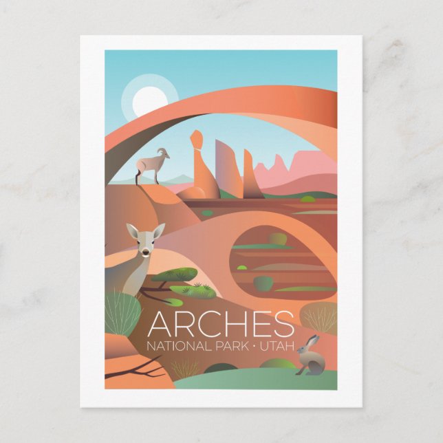 Carte postale du parc national Arches (Devant)