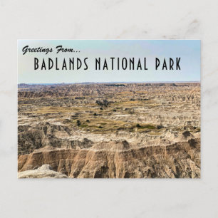 Carte postale du parc national Badlands