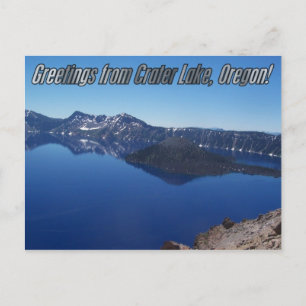 Carte postale du parc national de Crater Lake