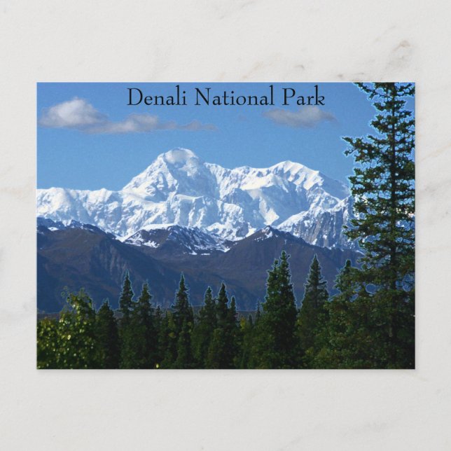 Carte postale du parc national de Denali (Devant)