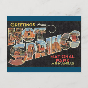 Carte postale du parc national de Hot Springs Arka
