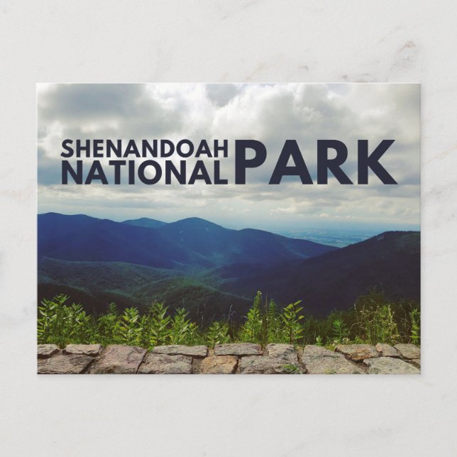 Carte postale du parc national de Shenandoah (Devant)