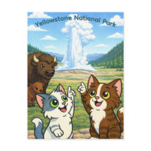 Carte postale du Parc national de Yellowstone