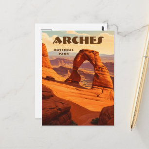 Carte postale du Parc national des Arches, Utah, É