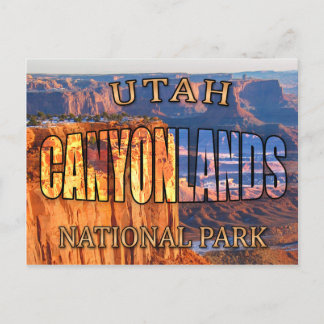 Carte postale du parc national des Canyons de l'Ut