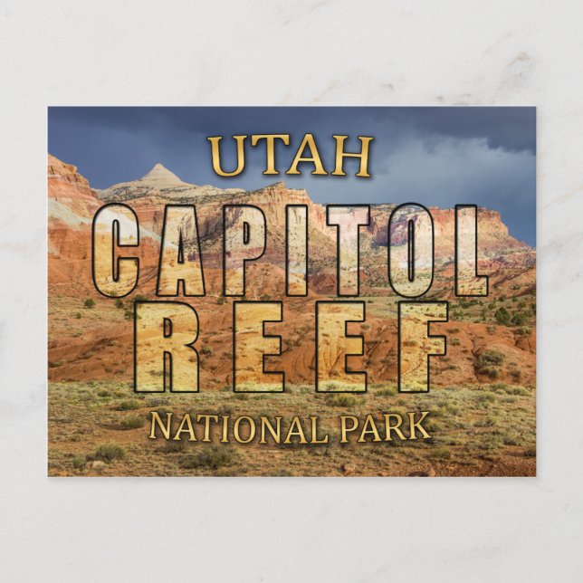 Carte postale du parc national du Capitol Reef (Devant)
