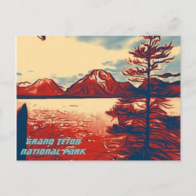 Carte postale du parc national du Grand Teton (Devant)