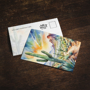 Carte postale du parc national du Saguaro