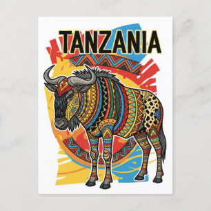 Carte postale du Parc national du Serengeti en Tan