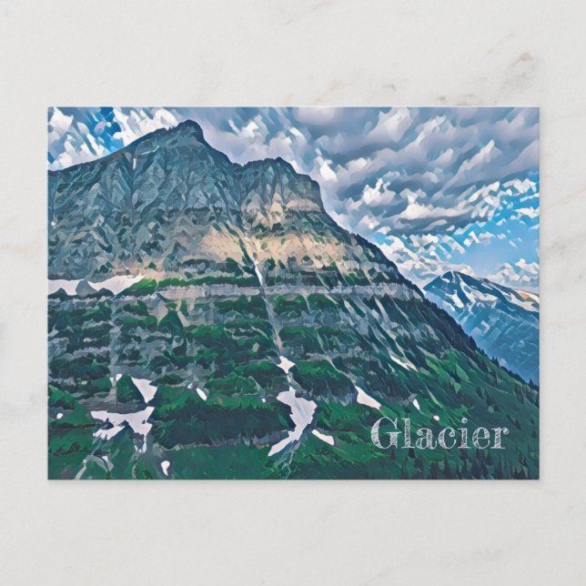 Carte postale du parc national Glacier (Devant)