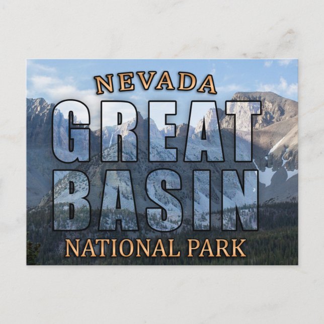 Carte postale du parc national Great Basin (Devant)