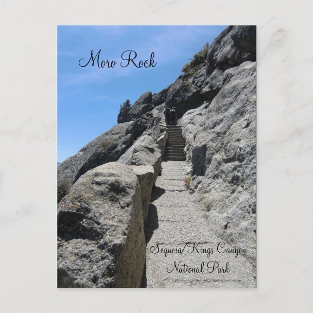 Carte postale du parc national Moro Rock Sequoia (Devant)