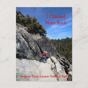 Carte postale du parc national Moro Rock Sequoia