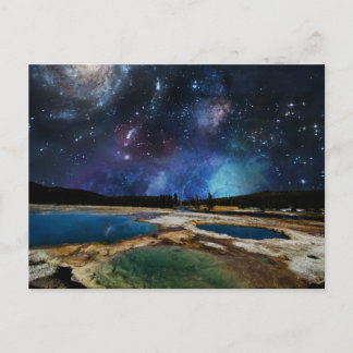 Carte postale du parc national Starry Sky Yellowst