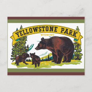 Carte postale du parc national Yellowstone