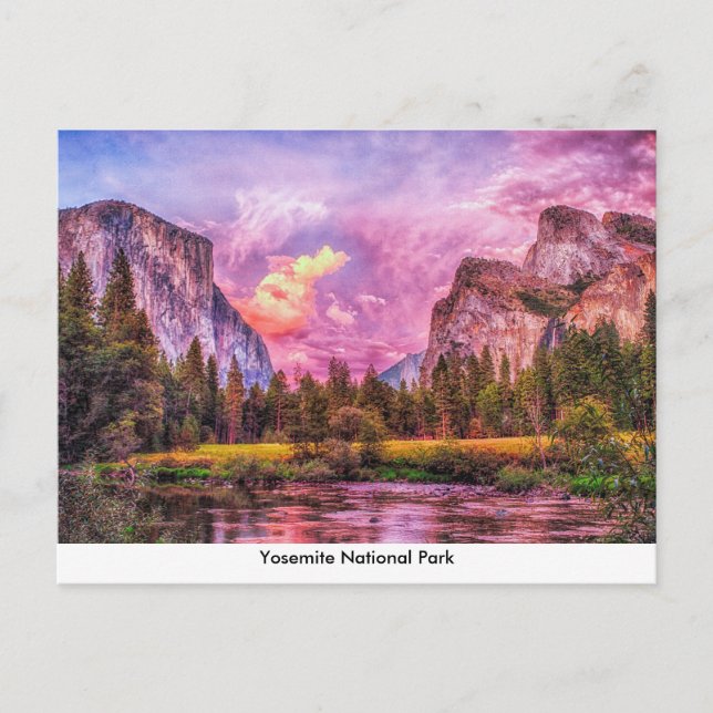 Carte postale du parc national Yosemite (Devant)