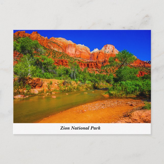 Carte postale du parc national Zion (Devant)