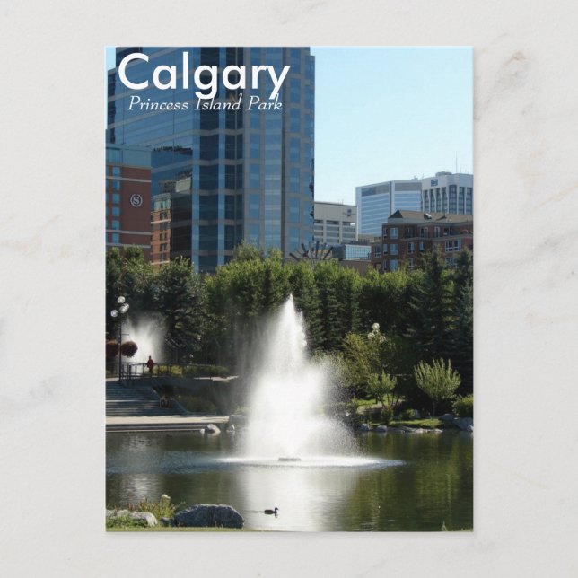Carte postale du parc Princess Island de Calgary (Devant)